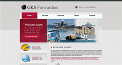 Desktop Screenshot of gksforwarders.com