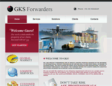 Tablet Screenshot of gksforwarders.com